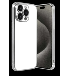 iPhone 15 Pro Max Razer Lensli Silikon - Gümüş