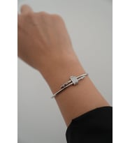 Zirkon Taş Detaylı Çelik Bileklik (Karışık)
