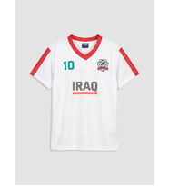 LCW Kids Beyaz Irak Baskılı Kız Çocuk Forma Tişört