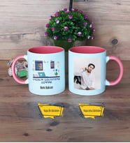 Yazılım Geliştirme Uzmanı Kupa Bardak Pembe Fotoğraflı