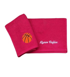 Alice Atelier İsme Özel %100 Pamuk Spor Basketbol Topu İşlemeli Basketbol Havlusu Kırmızı, Mavi, Siyah, Beyaz, Gri (Kırmızı)