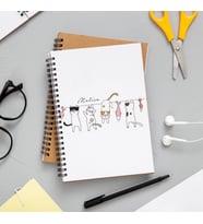 Sevimli Kediler Baskılı Defter Kişiye Özel