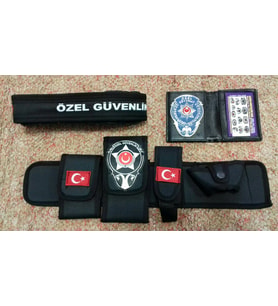 ÖZEL GÜVENLİK TESİSAT BEL KILIFI(+)ÖZEL GÜVENLİK ROZETLİ CÜZDANI(+)ÖZEL GÜVENLİK PALASKASI (3-AD) URUN,SATINAL,SIVILE SATILMAZ.