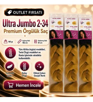 3 Paket - Afrika Örgüsü Ve Rasta İçin Sentetik Ombreli Saç 2-34