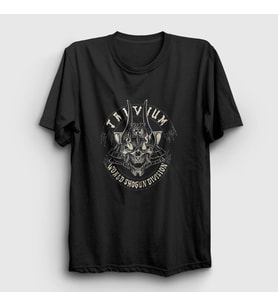 Presmono Unisex Siyah Shogun V3 Trivium T-Shirt 179600tt