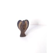 3.5 Cm Mini Melek Heykel Doğal Değerli Taş Oyma Cep Koruyucu Taşı Şanslı