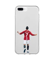 Iphone 7 PLUS - 8 PLUS Uyumlu Cristiano Ronaldo Tasarımlı Şeffaf Telefon Kılıfı