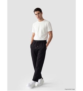 LCWAIKIKI Classic Siyah Regular Fit Erkek Dry Touch Eşofman Altı