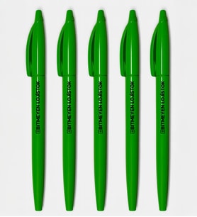 BK Gift Promosyon Yeşil Plastik Tükenmez Kalem - 90 Adet