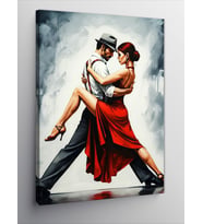 Kanvas Tablo Tango Yapan Aşık Çift