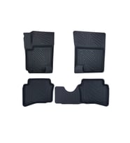 Kia Soul 2008-2013 ile Uyumlu Carbon Desenli Ultra Premium Havuzlu Oto Paspas (Çok Renkli)