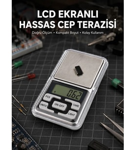 Mey İthalat® Kapaklı Dijital Cep Terazisi Hassasiyet 300 Gr