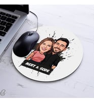 Kişiye Özel Uyumlu Çiftler Karikatürlü Mousepad