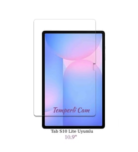 Fuchsia Galaxy Tab S10 Lite 10.9" ile Uyumlu Dayanıklı Temperli Cam Tablet Ekran Koruyucu