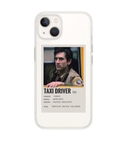 Iphone 14 Uyumlu Taxi Driver Poster Tasarımlı Şeffaf Telefon Kılıfı
