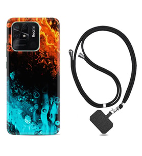 Xiaomi Poco X3 Pro M4 Pro X4 Pro C40 10C Kılıf Boyun Askılı Silikon Orange Blue Color 1665