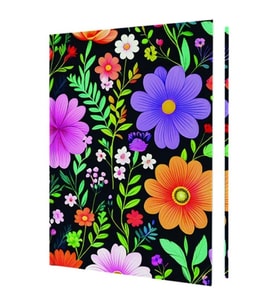 DEFFTER 64898-6 SPRING 2025 / WILDFLOWERS 14X20 SERT KAPAK ÇİZGİLİ DEFTER 96 YP.