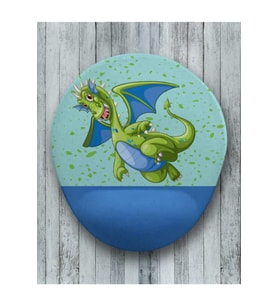 Ejderha Oval Bilek Destekli Mouse Pad