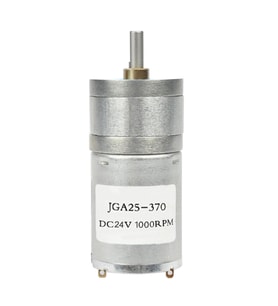 24V 1000Rpm JGA25-370 Redüktörlü DC Motor Metal Dişli Yüksek Tork
