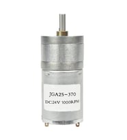 24V 1000Rpm JGA25-370 Redüktörlü DC Motor Metal Dişli Yüksek Tork