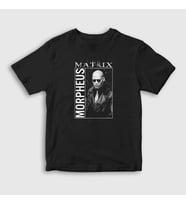Presmono Unisex Çocuk Siyah Morpheus Film The Matrix T-Shirt 368979tt