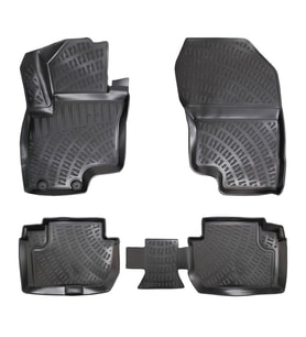 Mitsubishi Outlander 3D havuzlu paspas 2013-2018 arası Rizline (Siyah)