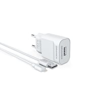 Dramex D21L 2.1A 1mt Kablolu Lightning Şarj Cihazı - Beyaz