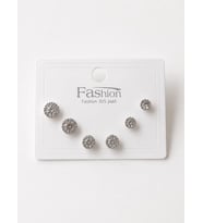 Tek Taş Silver Altılı Küpe