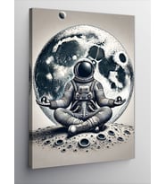 Kanvas Tablo Ayda Meditasyon Astronotu