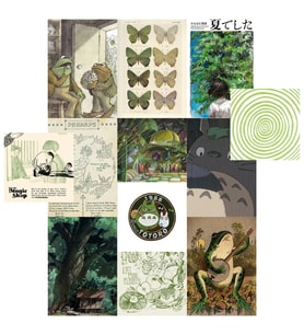 Orora Fairycore Greenish Poster Duvar Kağıdı Seti-12li-230g-A5