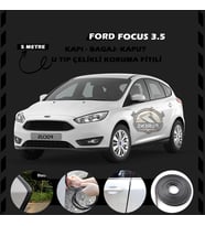 Ford Focus 3.5 Oto Araç Kapı Koruma Fitili 5metre Parlak Siyah Renk