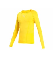 Puma Liga Baselayer Tee Ls Erkek Futbol Antrenman Tişörtü 65592006 Sarı