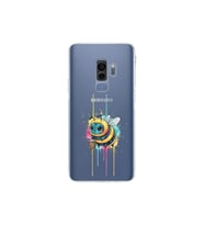 Samsung Galaxy S9 Plus ile uyumlu Splash arı tasarımlı şeffaf silikon kılıf