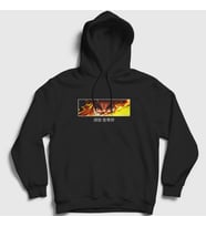 Presmono Unisex Siyah Rengoku Anime Demon Slayer Kimetsu No Yaiba Kapüşonlu Sweatshirt 309357tt