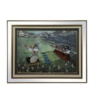 e38 EL İŞÇİLİĞİ MALAZGİRT SAVAŞI MAKİNE NAKIŞI TABLO 88 x 68 cm - 6092