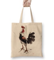 Rooster Stare Horoz Bez Çanta Uzun Saplı