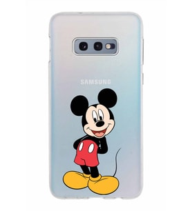 Samsung Galaxy S10E Kapak Mickey Mouse Tasarımlı Şeffaf Silikon Kılıf