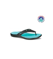 Ceyo NEW SPLASH-Z1 Anatomik Taban Parmak Arası Kadın Plaj Terlik Siyah 36-40