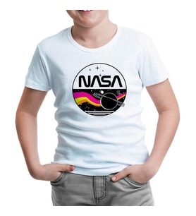 Nasa - Milky Way Beyaz Çocuk Tshirt