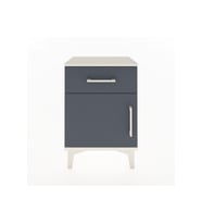 Arges Komodin Tek Raflı Tek Kapaklı 44x30x64 Aytaşı-Antrasit