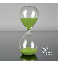 Çağla Yeşili Cam Kum Saati, 1 Saatlik Pomodoro Zamanlayıcı, Masa Salon Oda Dekor Saat, Trend Hediye