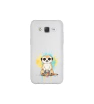 Samsung Galaxy J5 ile Uyumlu Splash Mirket Tasarımlı Şeffaf Silikon Kılıf