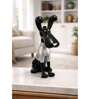 Modern Tasarım Dekoratif Köpek Biblosu Ev Oturma Odas TV kabine Masaüstü Ofis Hayvan Dekorasyon (Siyah Grafik)