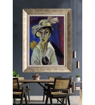 GÜMÜŞ ÇERÇEVELİ PASPARTULU TABLO C548