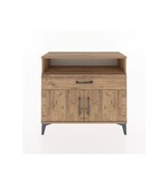 Arges Şifonyer 2 Raflı Tek Çekmeceli 2 Kapaklı 88x30x80 Çam-Çam