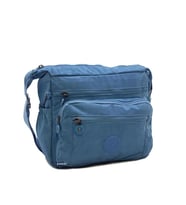 Baginn Klinkır Kadın Postacı Çanta Çok Cepli Çapraz Askılı Yağmura Dayanıklı Kumaş (Mavi)