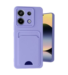 Xiaomi Redmi Note 13 Pro 5g Kılıf Kelvin Kartvizitli Silikon - Lila