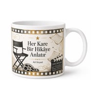 Sinema Kitapları Film Karesi Senaryo Yönetmen Koltuğu Sinefil Kütüphanesi Kupa Bardak Hediye