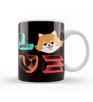 Love Pomeranian Pommy Pom German Spitz Poland Toy Dog Puppy Kupa Bardak Porselen