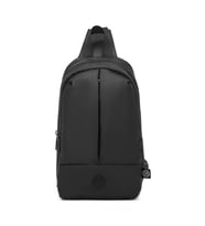 Gumi Kumaş Smart Bags Uniseks Bodybag Omuz Çantası 8655 (Siyah)